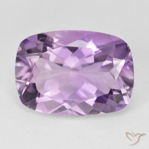 12.30ct 天然 ミディアムピンクバイオレット アメジスト, クッション, VVS