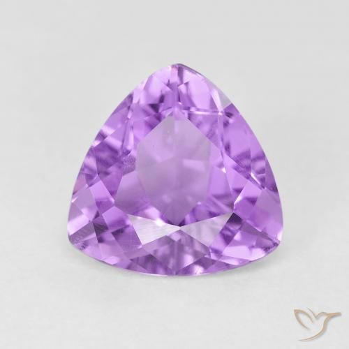 2.90ct 天然 明るいピンクがかった紫 アメジスト, トリリオン, VS