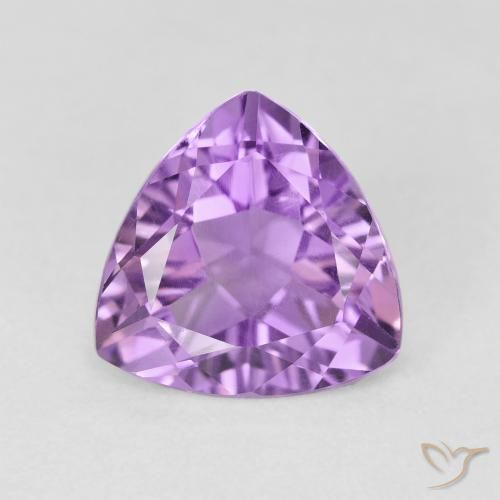 3.00ct 天然 ミディアムバイオレット アメジスト, トリリオン, VS