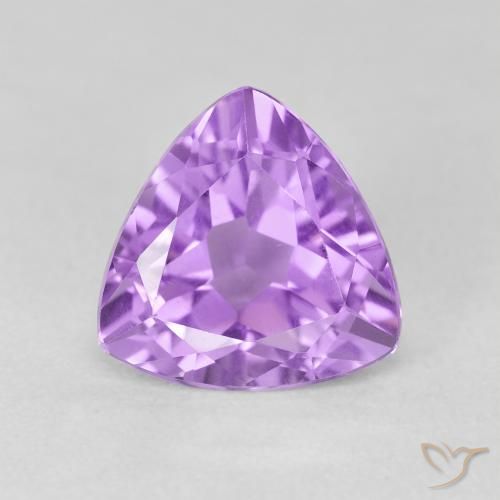 3.02ct 天然 薄いピンクがかった紫 アメジスト, トリリオン, VS