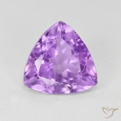 2.96ct 天然 明るいピンクがかった紫 アメジスト, トリリオン, VS