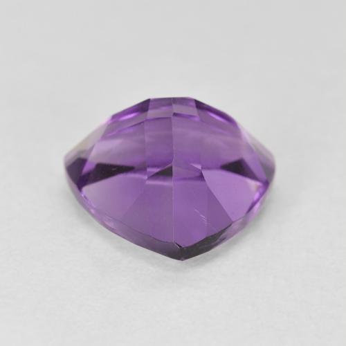 3.07カラットの天然Medium Light Purplish-Violetアメジスト、トリリオン、VVS-VS