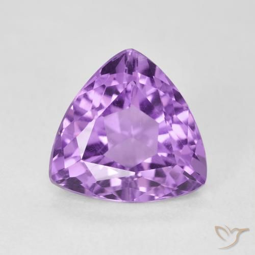2.98ct 天然 ピンクがかったバイオレット アメジスト, トリリオン, VS