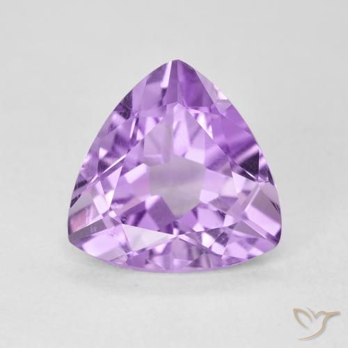 2.92ct 天然 薄いピンクがかった紫 アメジスト, トリリオン, VS