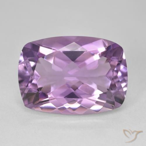 13.24ct 天然 ミディアムピンクバイオレット アメジスト, クッション, VVS