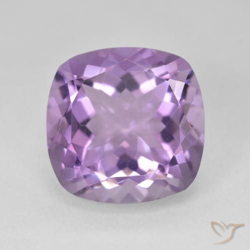 12.90ct 天然 ピンクがかったバイオレット アメジスト, クッション, VVS