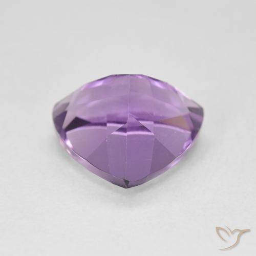 2.95カラットの天然Medium Light Purplish-Violetアメジスト、トリリオン、VVS-VS