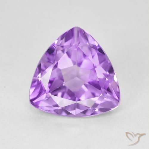 3.02ct 天然 パープルがかったバイオレット アメジスト, トリリオン, VVS-VS