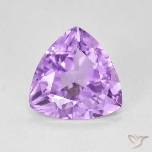 2.90ct 天然 ピンクがかったバイオレット アメジスト, トリリオン, VVS-VS