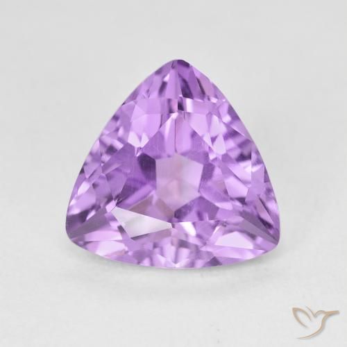 2.80ct 天然 ピンクがかったバイオレット アメジスト, トリリオン, VVS-VS