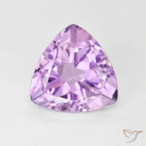 3.03ct 天然 ミディアムバイオレット アメジスト, トリリオン, VVS-VS