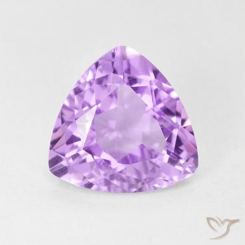 2.81ct 天然 薄いピンクがかった紫 アメジスト, トリリオン, VVS-VS