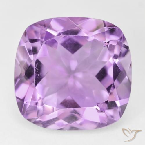 19.76ct 天然 ミディアムピンクバイオレット アメジスト, クッション, VVS