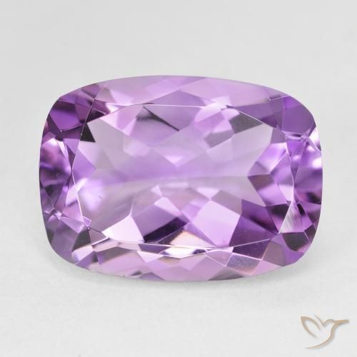 11.90ct 天然 ミディアムピンクバイオレット アメジスト, クッション, VVS