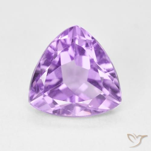 3.01ct 天然 薄いピンクがかった紫 アメジスト, トリリオン, VVS