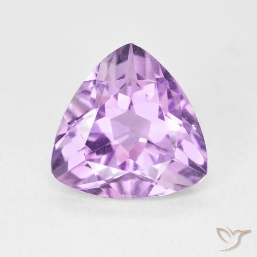 2.91ct 天然 ライトバイオレット アメジスト, トリリオン, VVS