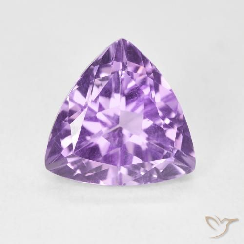 2.85ct 天然 ミディアムピンクがかったバイオレット アメジスト, トリリオン, VVS