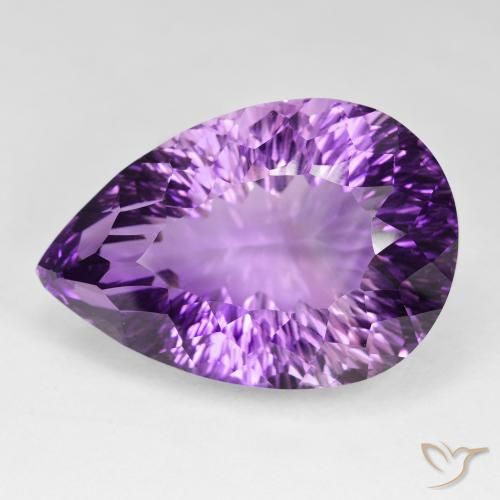 79.45ct 天然 ミディアムパープルがかったバイオレット アメジスト, 洋梨の形, VVS