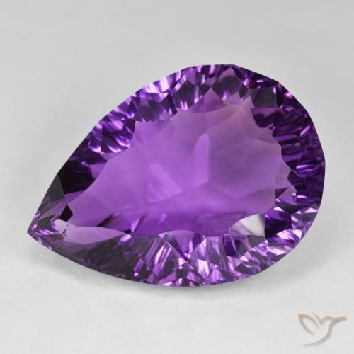 59.23ct 天然 ピンクバイオレット アメジスト, 洋梨の形, VVS