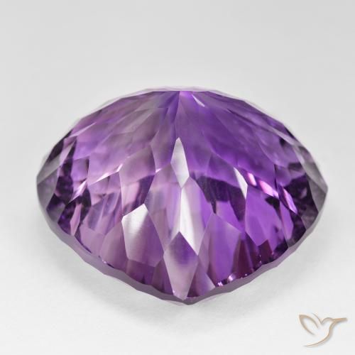 139.93カラットの天然Medium Dark-Violetアメジスト、洋梨の形、VVS