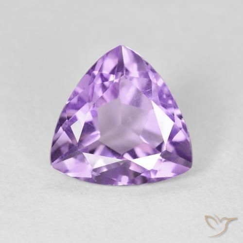 2.57ct 天然 ピンクがかったアイリスバイオレット アメジスト, トリリオン, VVS-VS