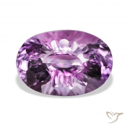 36.81ct 天然 薄いミディアムバイオレット アメジスト, 楕円形, VVS