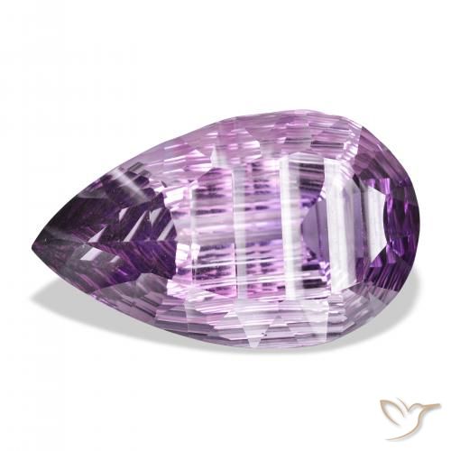 41.61ct 天然 ミディアムバイオレット アメジスト, 洋梨の形, VVS