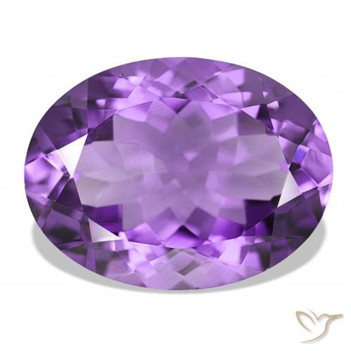 15.69ct ディープバイオレット アメジスト, 楕円形, IF