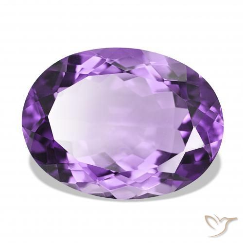 16.40カラットの天然鮮やかなバイオレットアメジスト、オーバルカット、IF