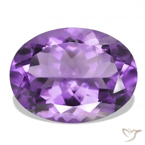 17.42ct 濃いパープルがかったバイオレット アメジスト, 楕円形, IF