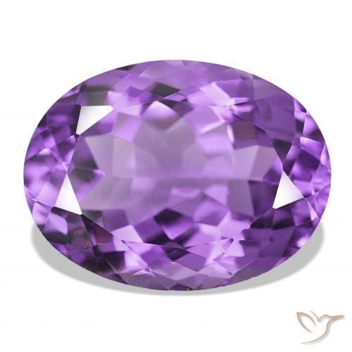 17.99ct 天然 濃い紫 アメジスト, 楕円形, IF, Photo A