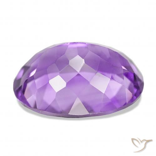 17.99カラットの天然濃い紫アメジスト、オーバルカット、IF