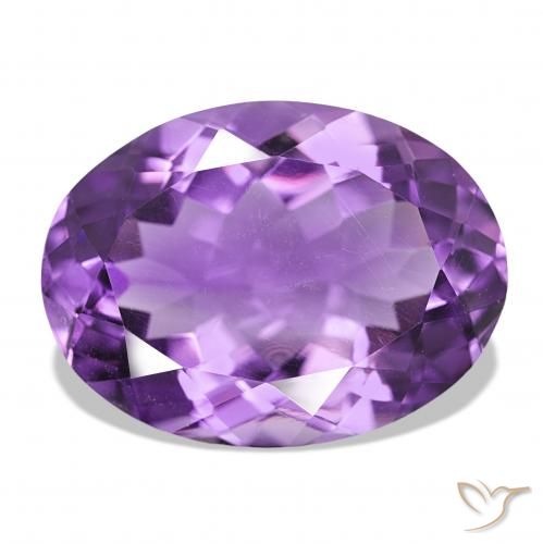 16.75ct 濃いパープルがかったバイオレット アメジスト, 楕円形, VS