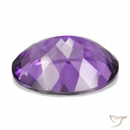 16.87カラットの天然鮮やかなバイオレットアメジスト、オーバルカット、IF