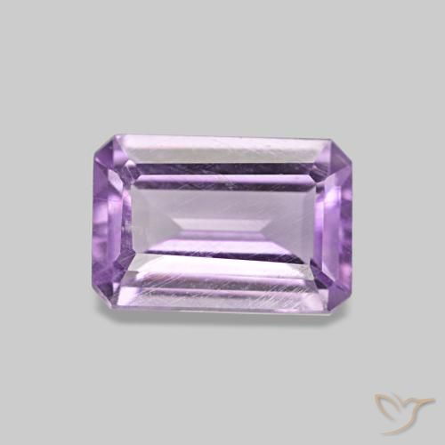 0.52ct ミディアムバイオレット アメジスト, エメラルドカット, VS