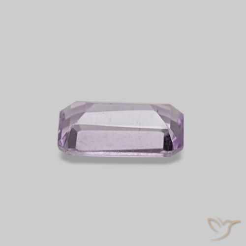 0.24カラットの天然蘭アメジスト、エメラルドカット、VS