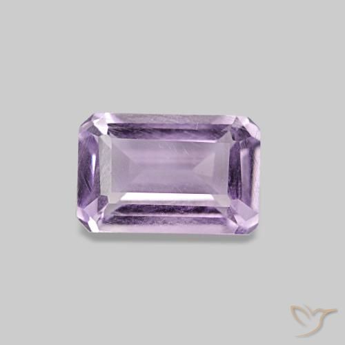0.52ct Medium Light-Violet アメジスト, エメラルドカット, VS