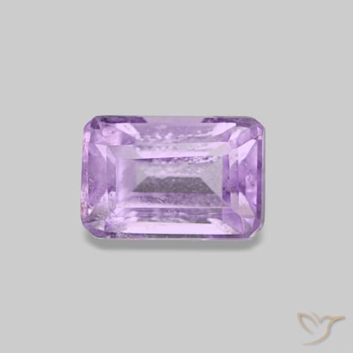 0.62ct ライトバイオレット アメジスト, エメラルドカット, VS-SI