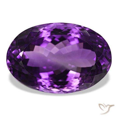 31.06ct Medium Dark-Violet アメジスト, 楕円形, VVS-VS