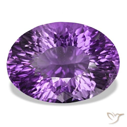 38.84ct Medium Dark Purplish-Violet アメジスト, 楕円形, VVS