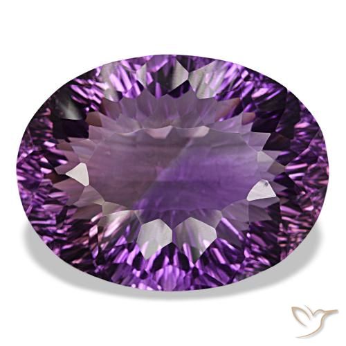 83.18ct ミディアムバイオレット アメジスト, 楕円形, VS