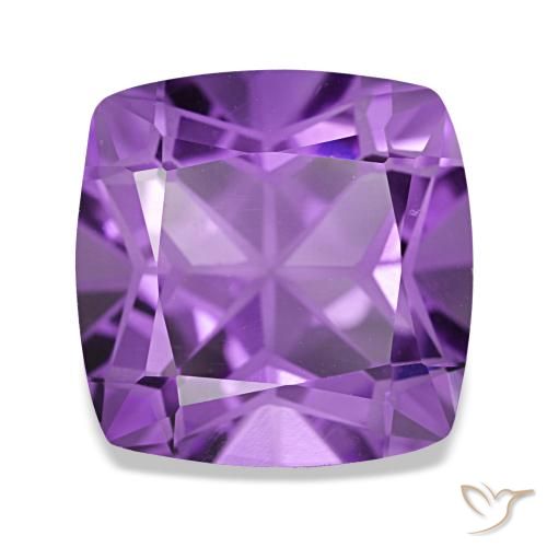 4.08ct バイオレット アメジスト, クッション, VVS-VS