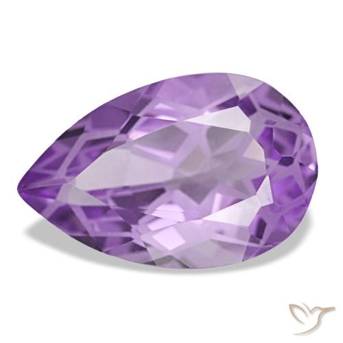 3.41ct バイオレット アメジスト, 洋梨の形, VVS