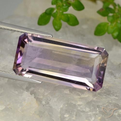 11.71ct 天然 バイカラー アメトリン, エメラルドカット, VVS-VS