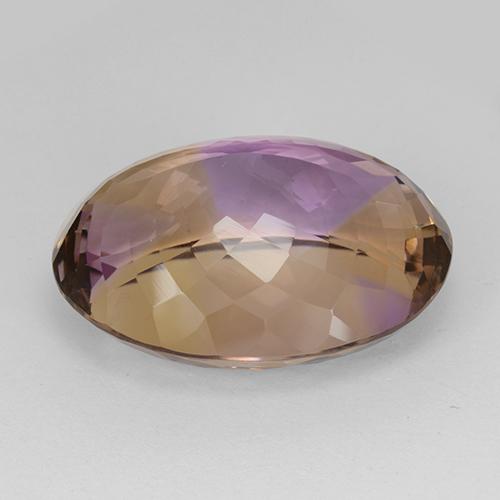 29.93カラットの天然バイカラーアメトリン（23.3×17.8 mm・オーバルカット）