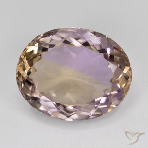 12.67ct 天然 バイカラー アメトリン, 楕円形, VVS, Photo A