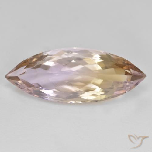 10.40ct 天然 バイカラー アメトリン, マーキーズ, VS