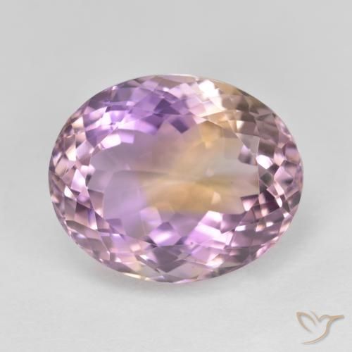 11.44ct 天然 バイカラー アメトリン, 楕円形, VVS