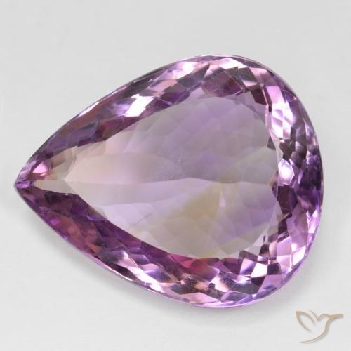 24.02ct 天然 バイカラー アメトリン, 洋梨の形, VS