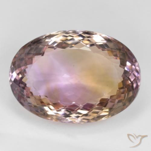 36.45ct 天然 バイカラー アメトリン, 楕円形, VVS-VS